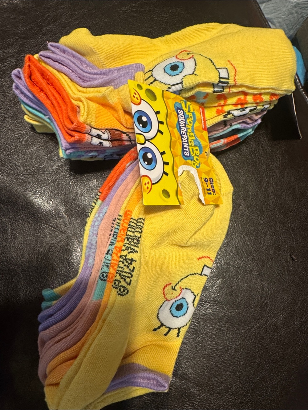 SpongeBob Squarepants  Crew Socks - 12 pairs
